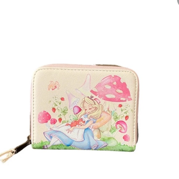 Loungefly Handbags - NWT ALICE IN WONDERLAND SLEEPING MUSHROOM LOUNGEFLY
